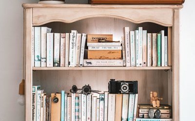 cameretta-stile-vintage-libreria