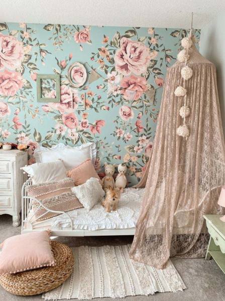 cameretta-romantica-bambina-carta-da-parati