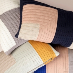 Angle Knit Cushion - Curry - Ferm Living