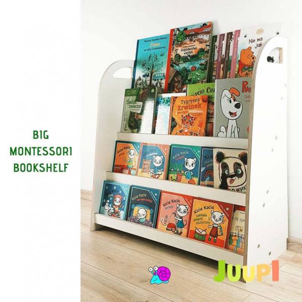 libreria-legno-montessoriana libreria-montessori-legno-certificato-etsy