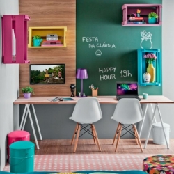 Angolo studio parquet via Minha Casa