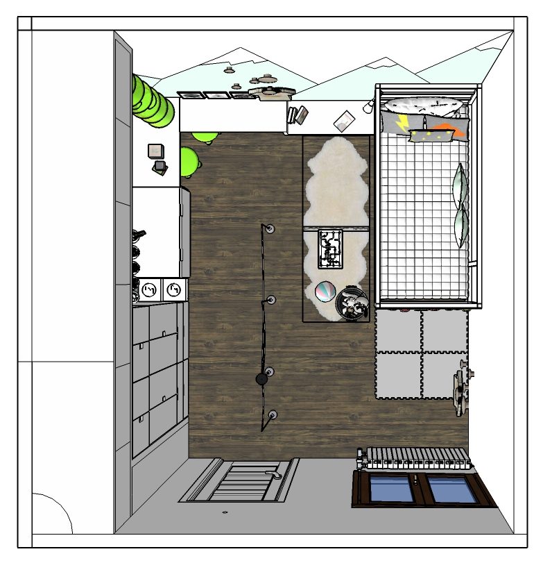 Progetto cameretta Marci - Interior design per bambini CoBimbo