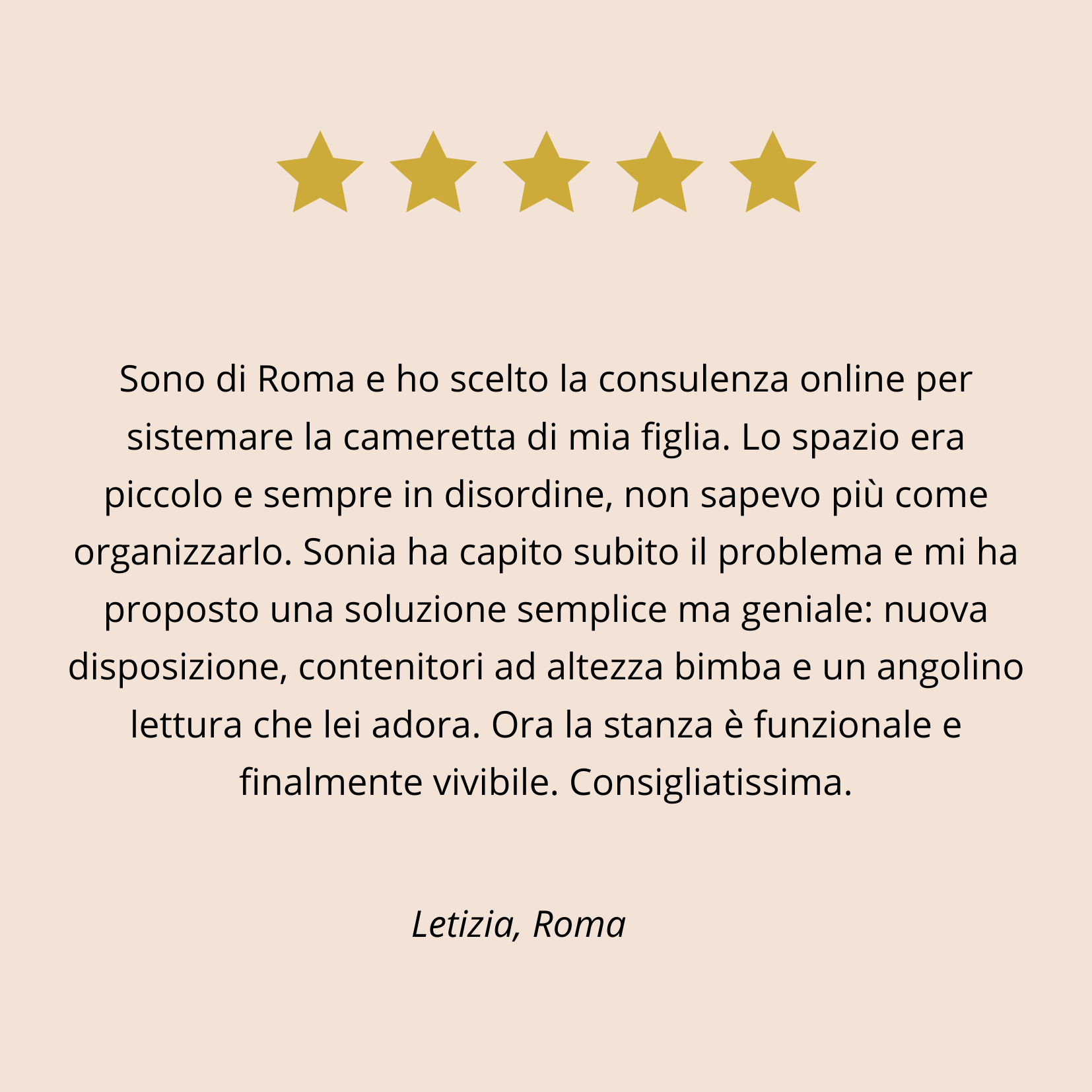 Recensione cliente CoBimbo - Sonia Luparelli Interior Designer Camerette